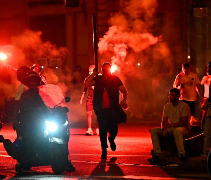 PSG Champions League riots