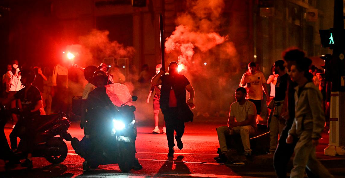 PSG Champions League riots